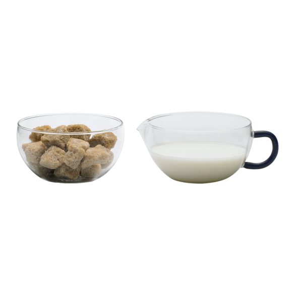 Sugar bowl and creamer MIKO blue